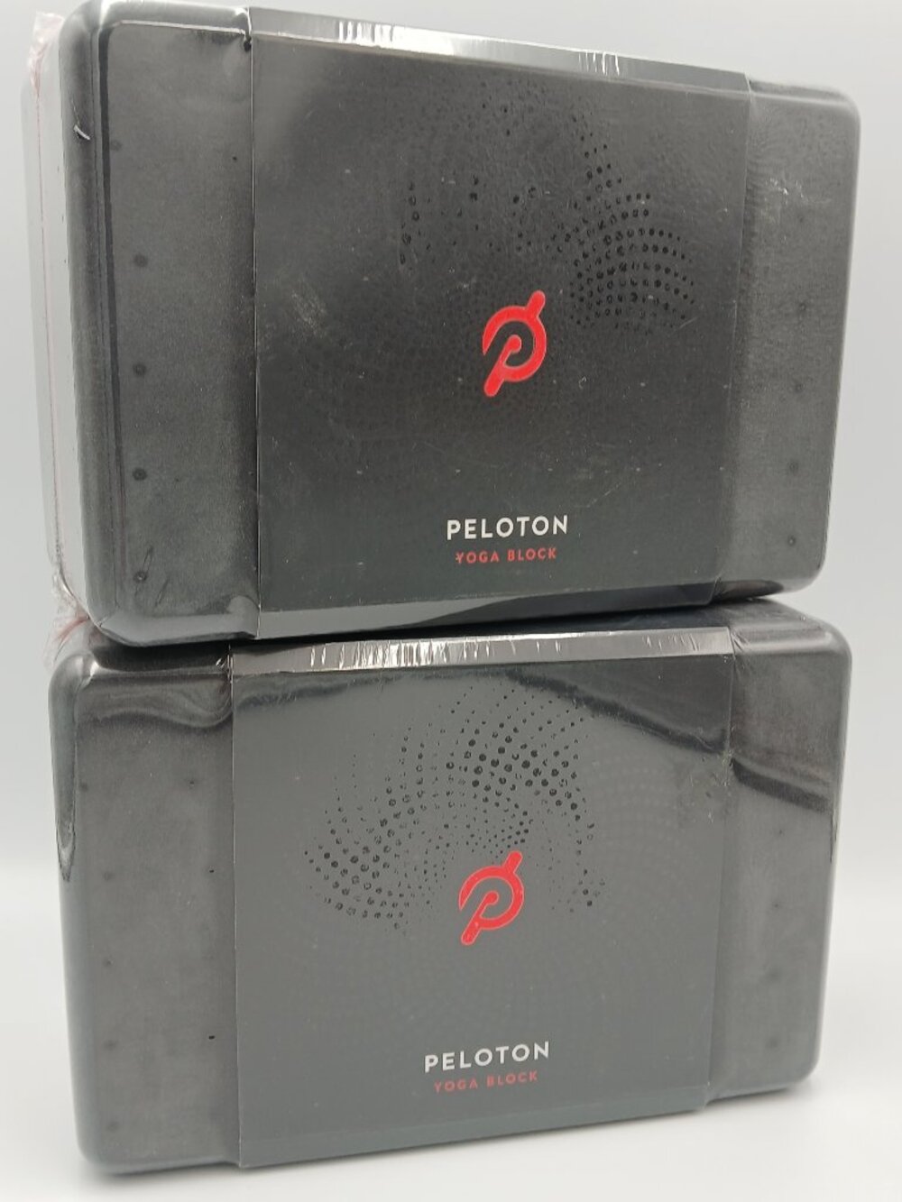 New Sealed Set Of 2 Peloton Black EVA Foam Rubber Yoga Blocks 4" x 6" x 9"   Bra